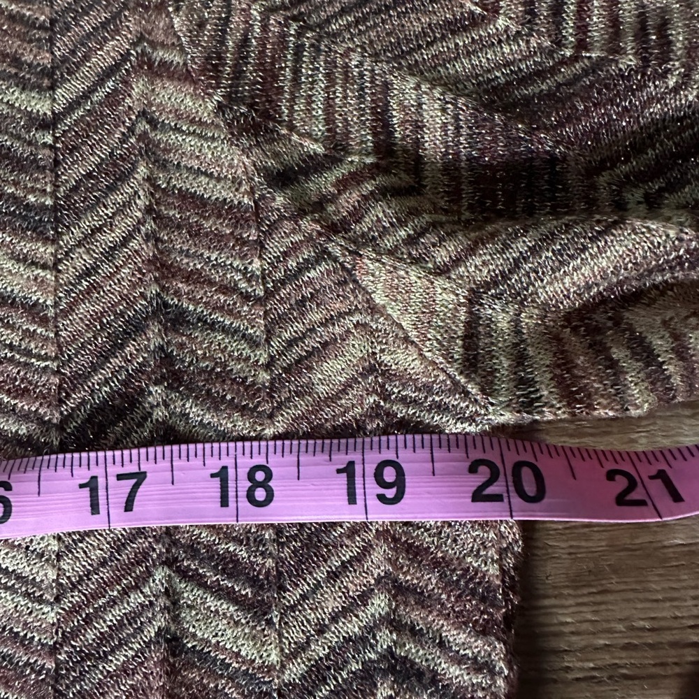 Missoni X Target Womens Cardigan Sweater.
Chevron Brown Metallic Gold Thread XL - Picture 9 of 10